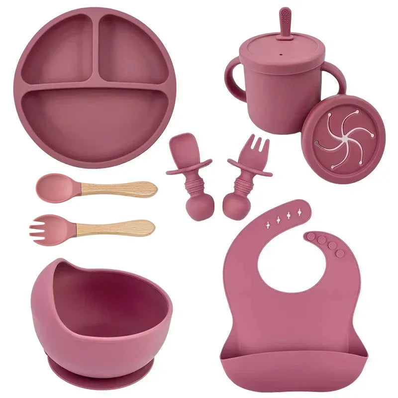 Silicone Baby Feeding Bowl Set