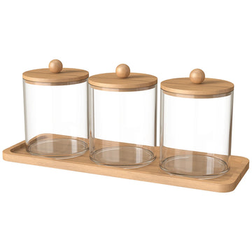 Cotton Swab Storage Jar Set